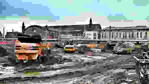 Bauarbeiten City Gate Bremen Hauptbahnof