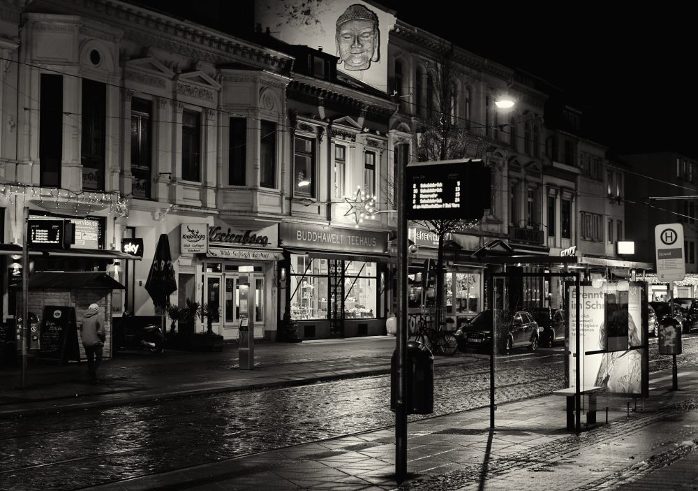 Abends im Viertel (Pandemie Lockdown 2020)