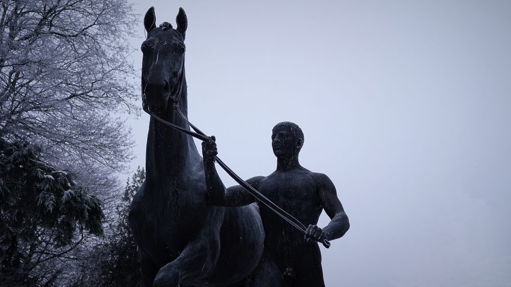 Der Rosselenker von Louis Tuaillon. Wallanlagen Bremen