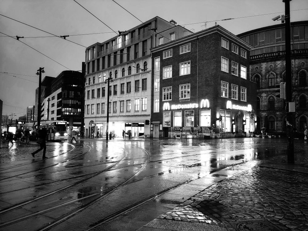 Domsheide Bremen am Abend