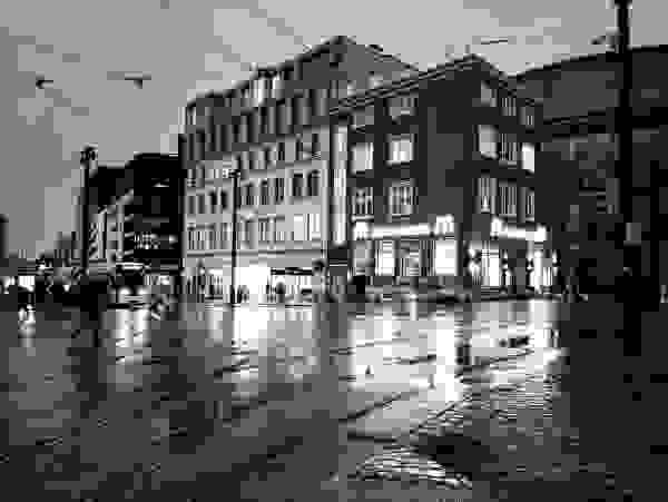 Domsheide Bremen am Abend