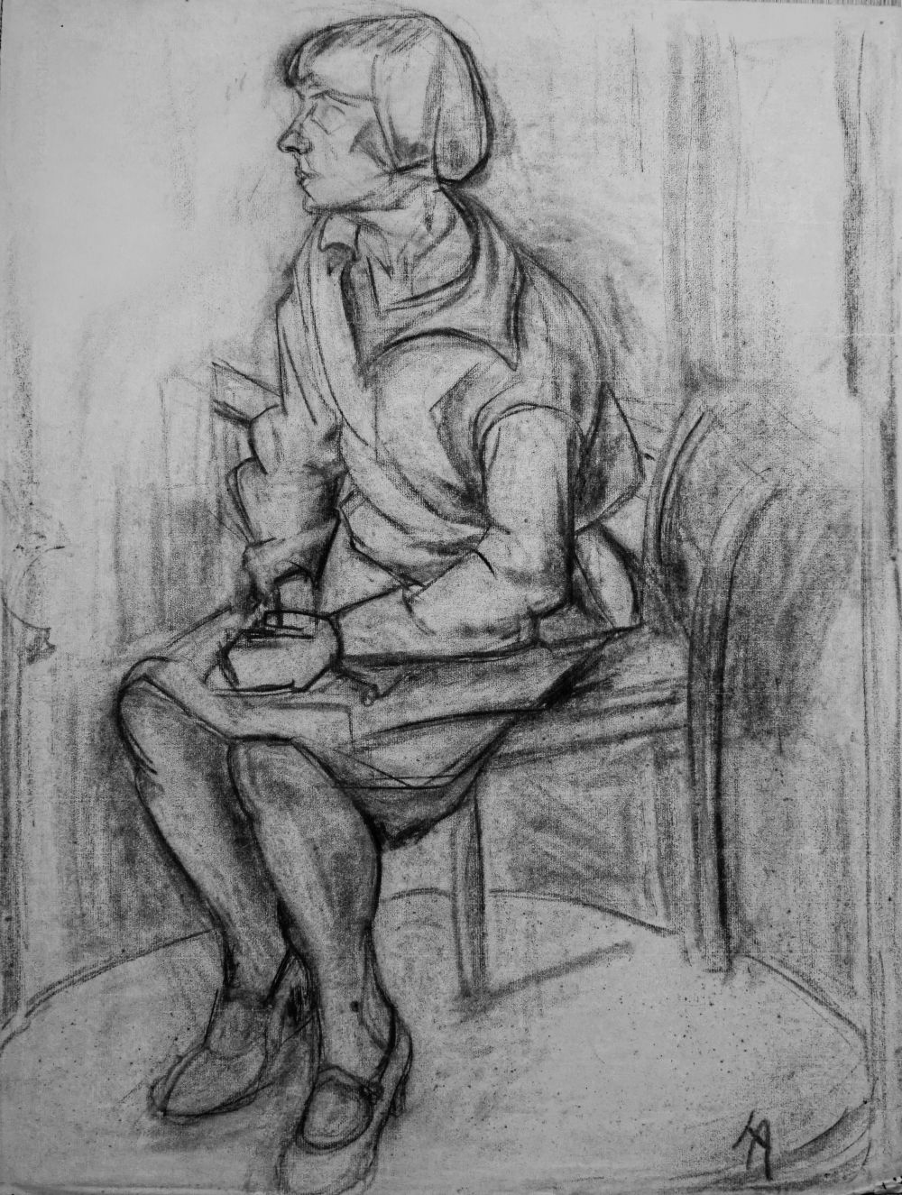 Frau ohne Gesicht. Worpswede 1930er Jahre. Hanna Ahrens