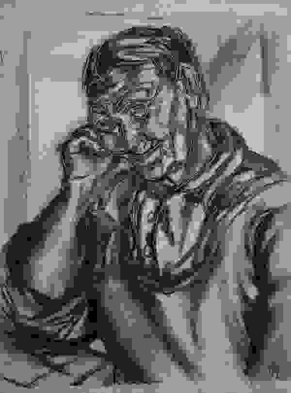 Lächelnde Bäuerin. Worpswede 1930er Jahre. Hanna Ahrens