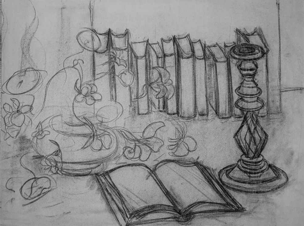 Hanna Ahrens Stillleben Schreibtisch Worpswede