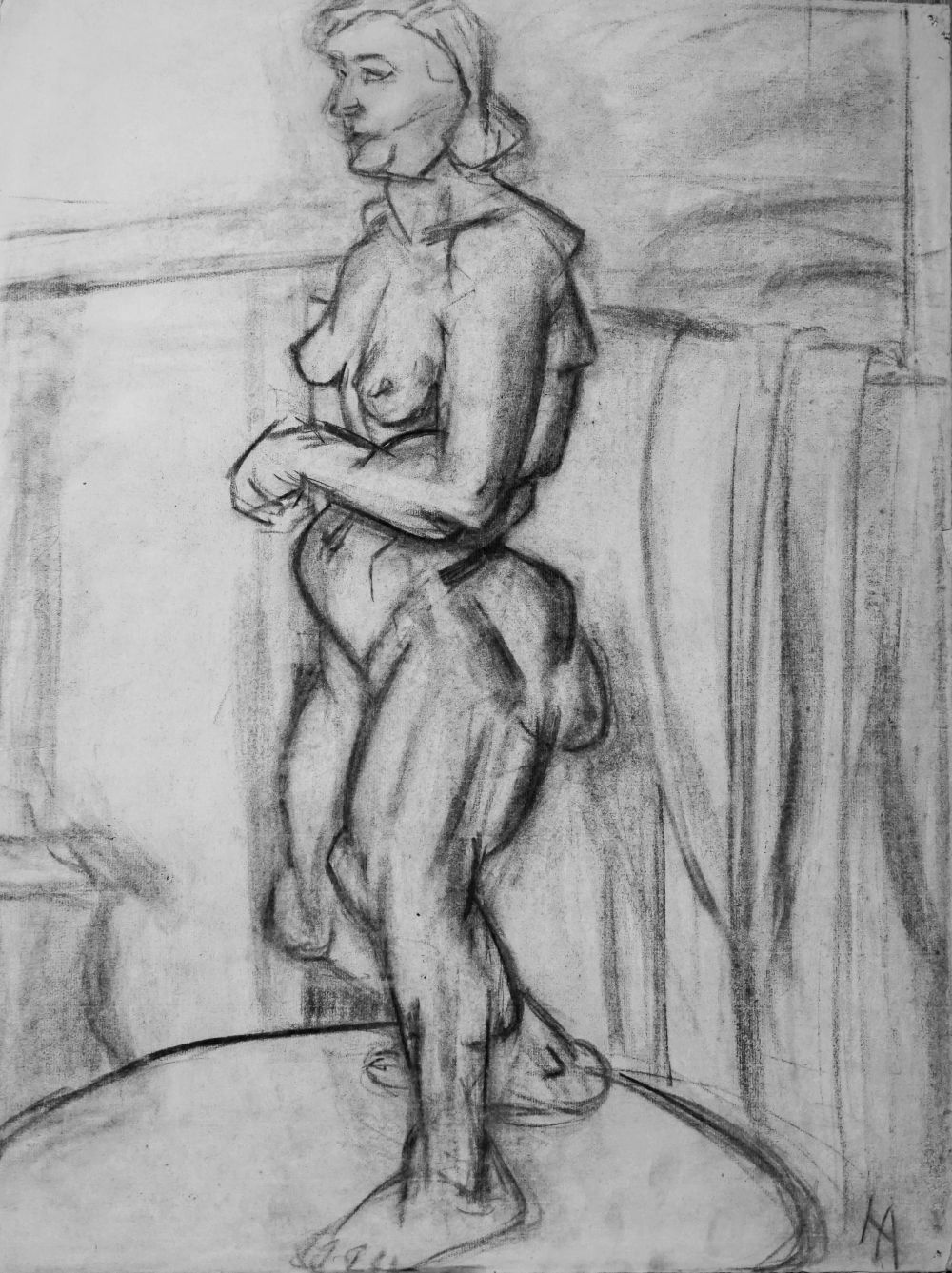 Weiblicher Akt 1. 1928, Paris. Hanna Ahrens