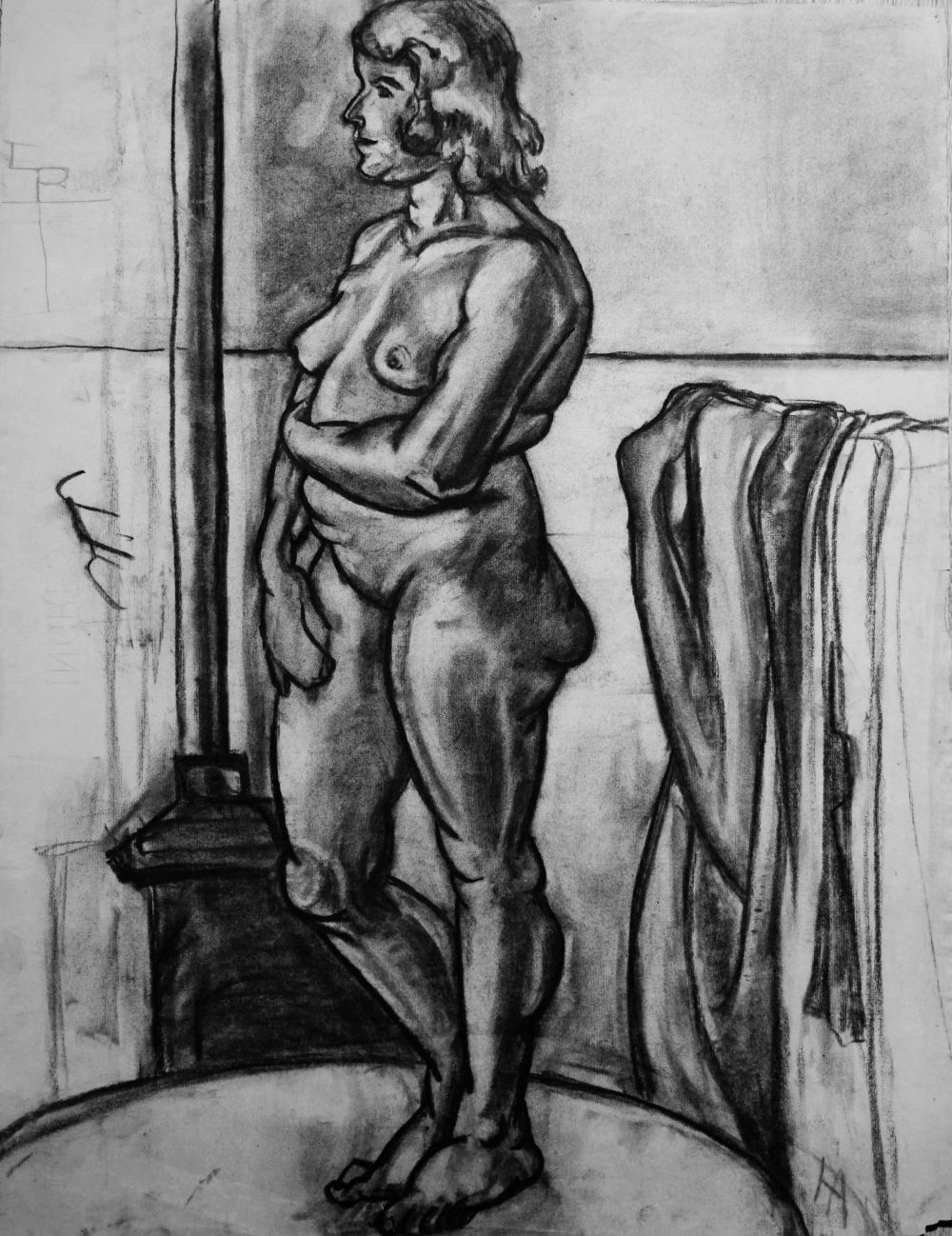 Weiblicher Akt 9. 1928, Paris. Hanna Ahrens