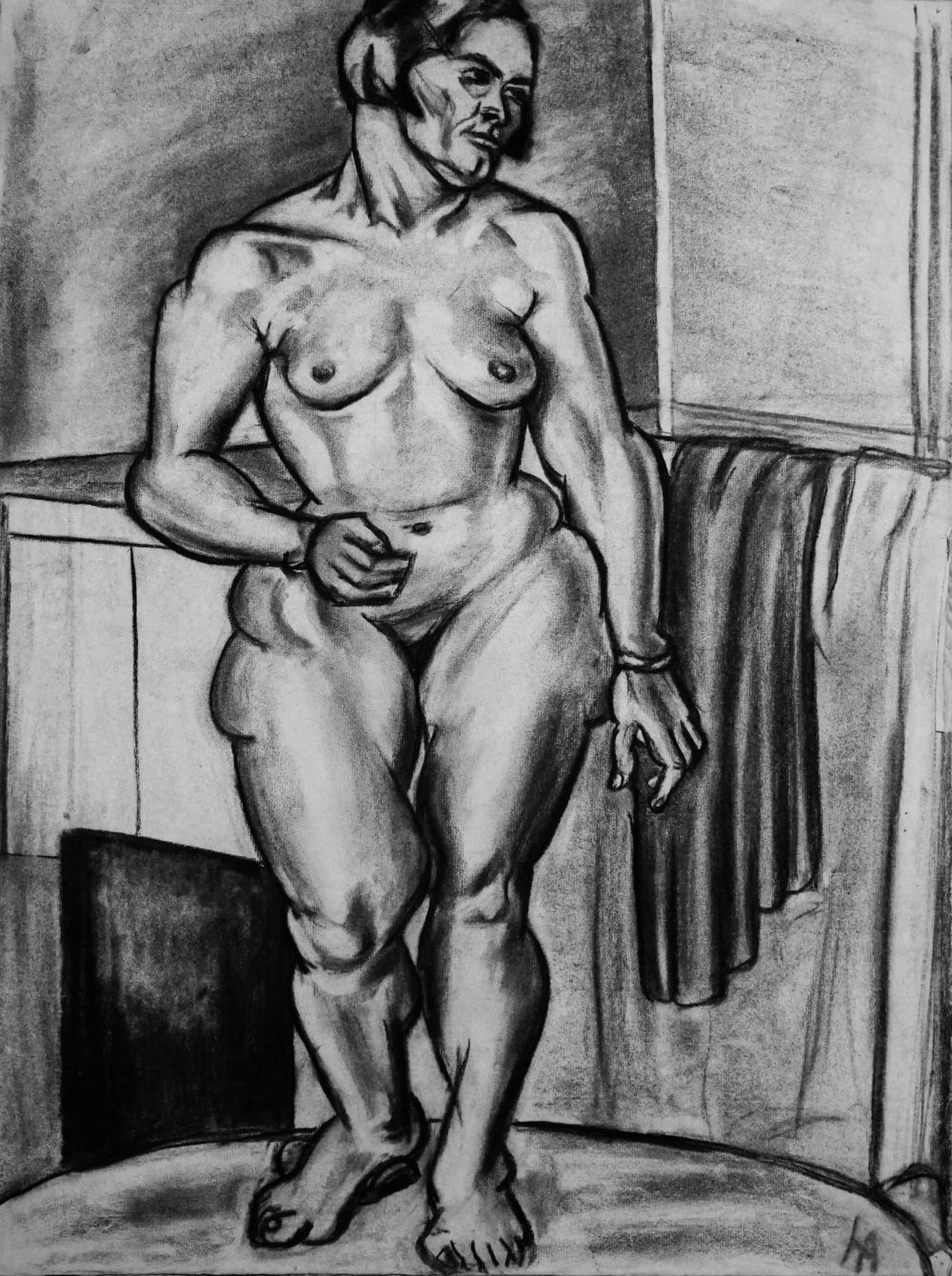 Weiblicher Akt 5. 1928, Paris. Hanna Ahrens